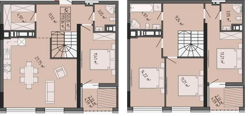 ЖК Гармонія — 119.1 м²