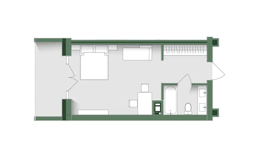 Апарт-комплекс KARDAMON LIFESTYLE RESORT & SPA — 27 м²