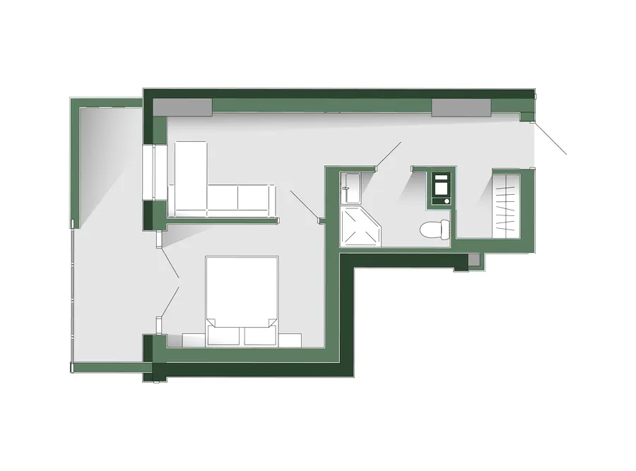 Апарт-комплекс KARDAMON LIFESTYLE RESORT & SPA — 31.5 м²