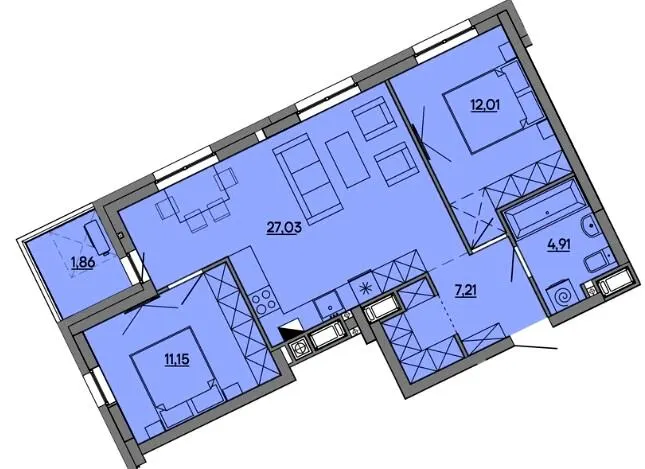 MHouse — 64.2 м²
