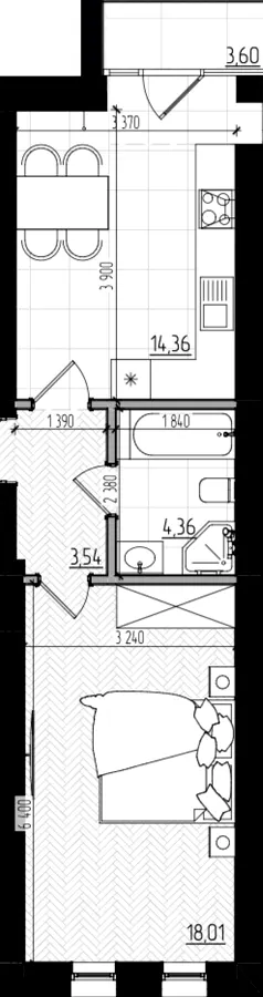 Клубний будинок Безпечний дім — 40.3 м²