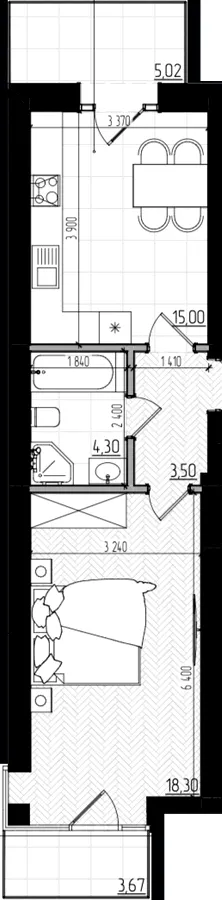 Клубний будинок Безпечний дім — 41.1 м²