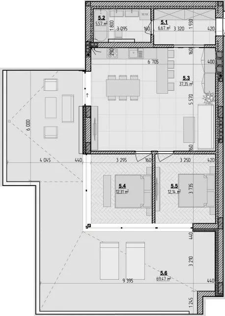 Клубний будинок Botanic Club House — 94.9 м²