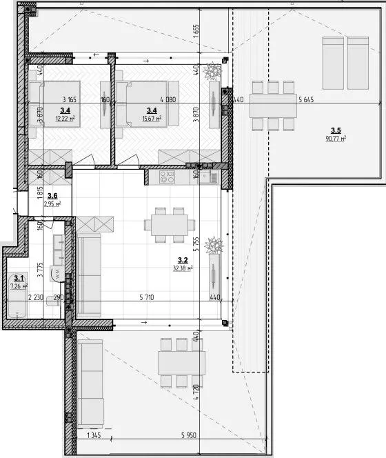 Клубний будинок Botanic Club House — 97.7 м²