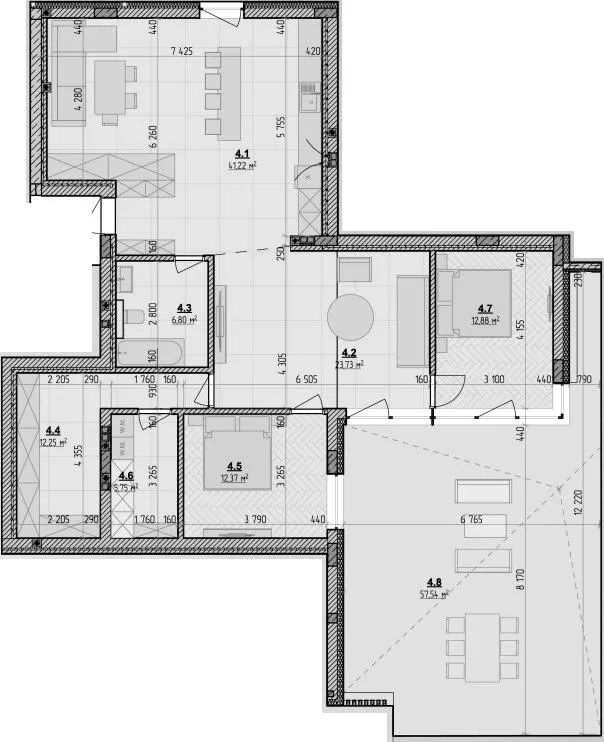 Клубний будинок Botanic Club House — 132.3 м²