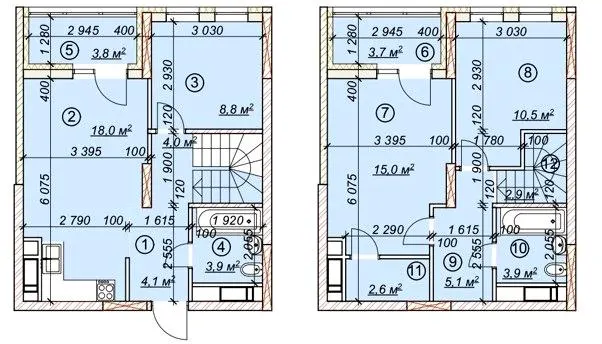 ЖК 4 сезони — 86.3 м²