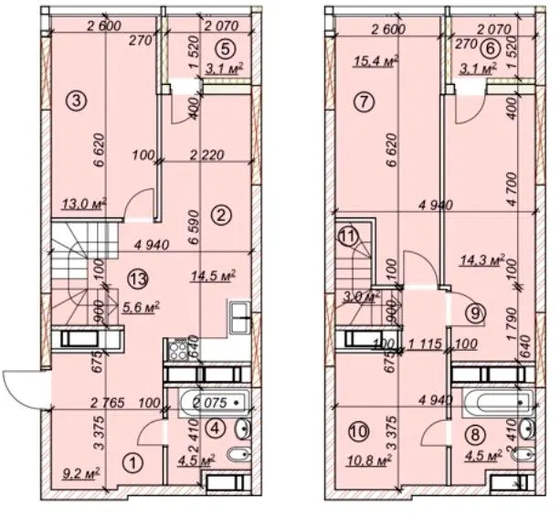ЖК 4 сезони — 101.1 м²