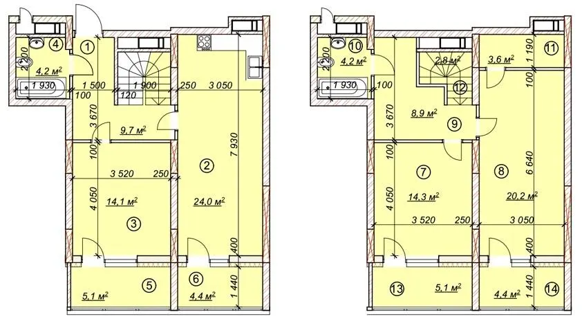 ЖК 4 сезони — 125 м²