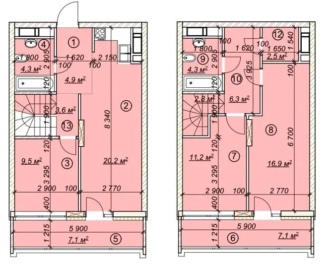 ЖК 4 сезони — 100.7 м²