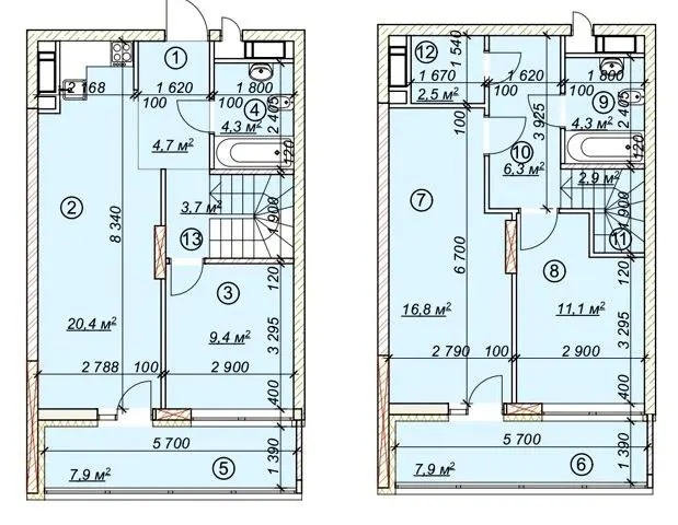 ЖК 4 сезони — 102.2 м²