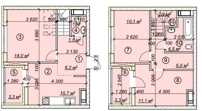 ЖК 4 сезони — 72.6 м²
