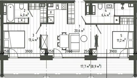 Vdoma Living — 64.4 м²