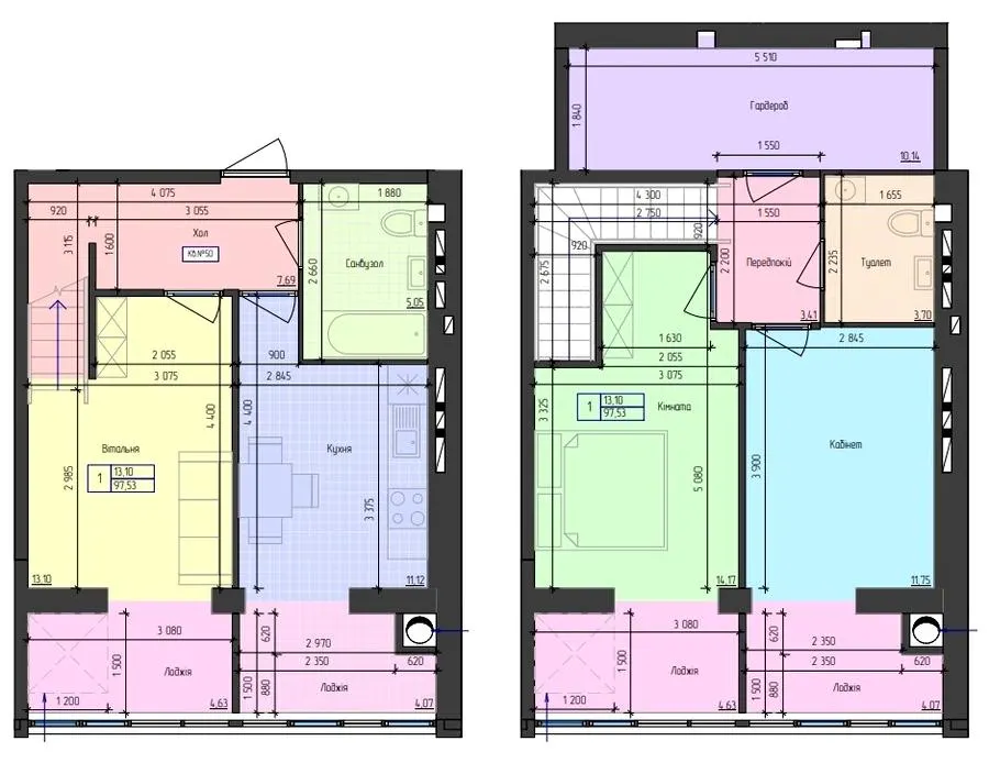 ЖК Атлант — 97.5 м²