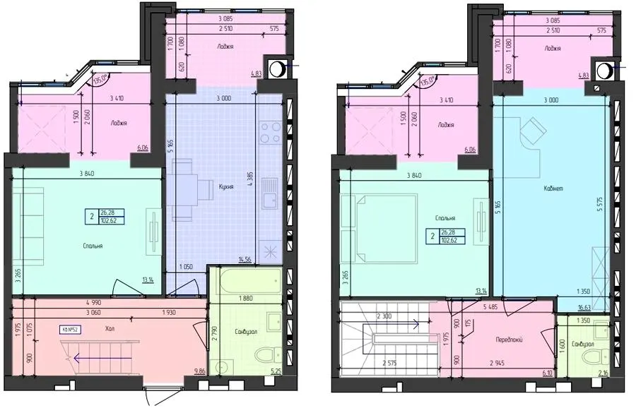 ЖК Атлант — 102.6 м²
