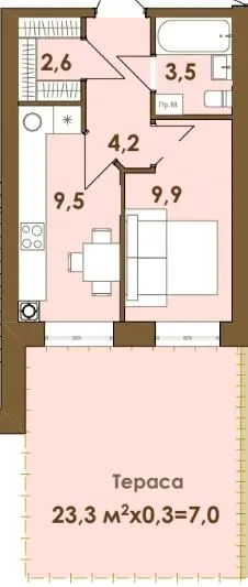 ЖК Smart Residence — 36.7 м²
