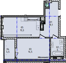 ЖК Nova City — 49.6 м²