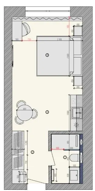 Апарт-готель Rich Stone — 28.3 м²