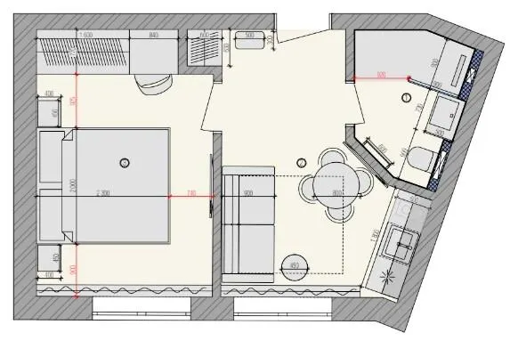 Апарт-готель Rich Stone — 30.6 м²
