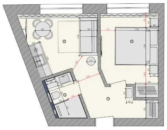 Апарт-готель Rich Stone — 33.8 м²