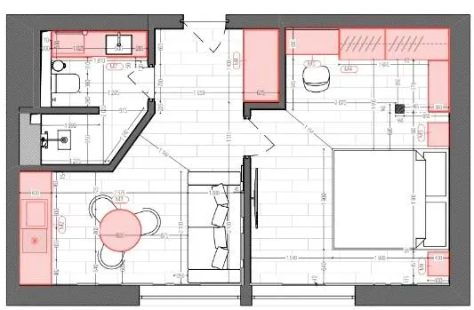 Апарт-готель Rich Stone — 36.8 м²