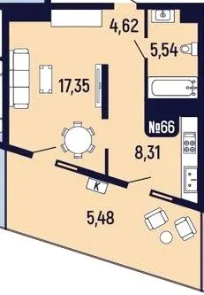 ЖК Towers Truskavets — 41.3 м²