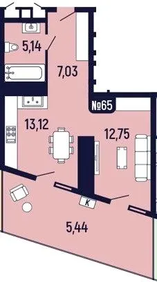 ЖК Towers Truskavets — 43.5 м²