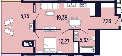 ЖК Towers Truskavets — 50.3 м²