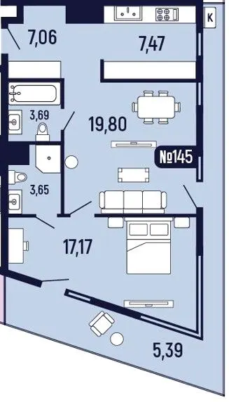 ЖК Towers Truskavets — 64.2 м²