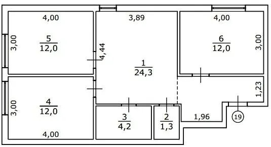 вул. Яслинська, 3 — 65.8 м²