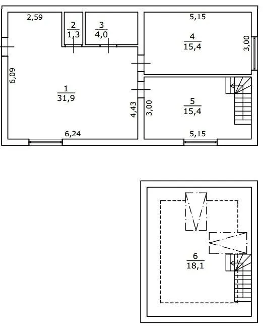 вул. Яслинська, 3 — 86.1 м²