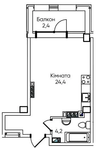 ЖК Гринвіч Парк — 31.2 м²