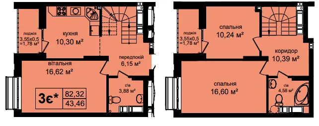 ЖК Авеню 42 — 82.3 м²