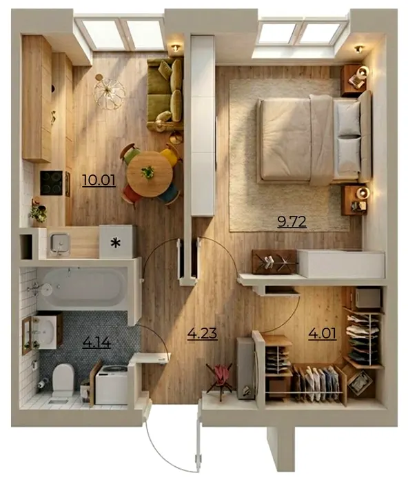 ЖК Комфортне містечко Residence — 33 м²
