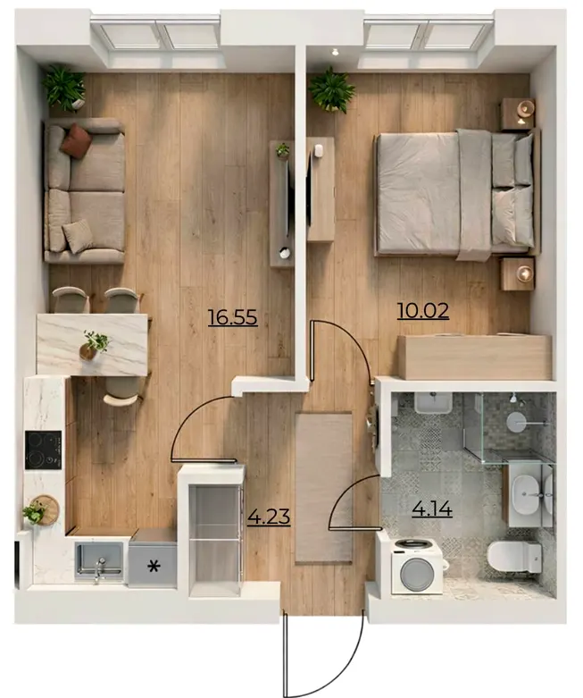 ЖК Комфортне містечко Residence — 34 м²