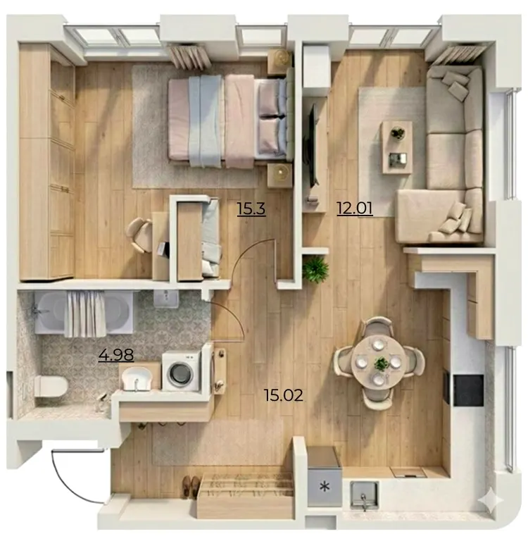 ЖК Комфортне містечко Residence — 48 м²