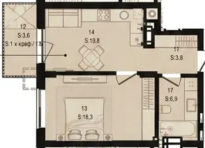 ЖК Aqua Vita — 39.4 м²