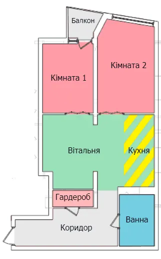 вул. Олександра Смакули, 7, 7а — 56.9 м²