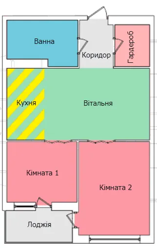 вул. Олександра Смакули, 7, 7а — 58 м²