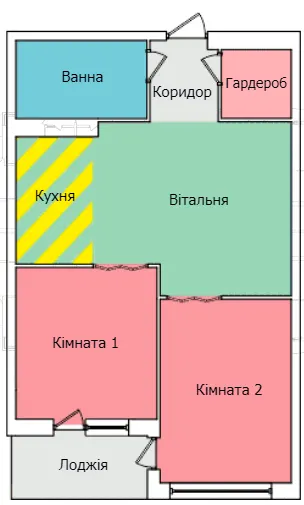 вул. Олександра Смакули, 7, 7а — 53.4 м²