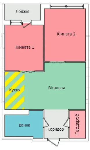 вул. Олександра Смакули, 7, 7а — 53.6 м²
