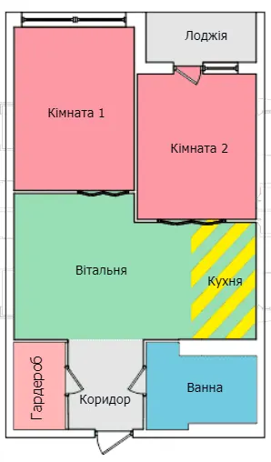 вул. Олександра Смакули, 7, 7а — 51.8 м²
