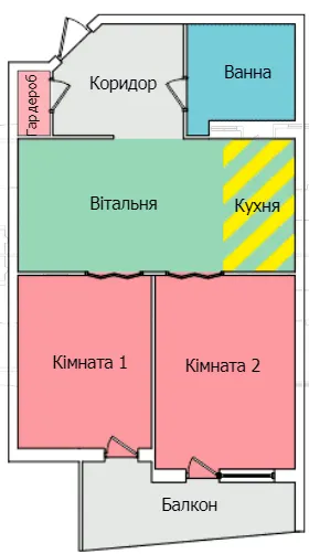 вул. Олександра Смакули, 7, 7а — 53.4 м²