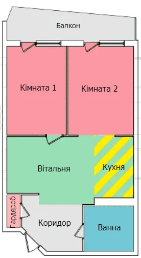 вул. Олександра Смакули, 7, 7а — 53.7 м²