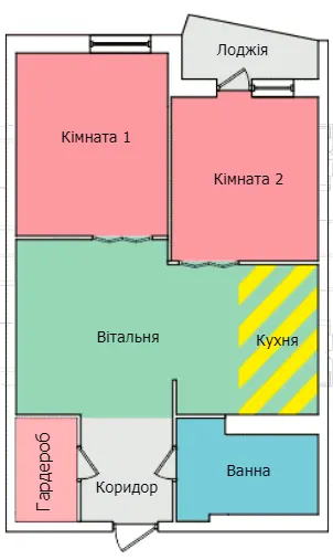 вул. Олександра Смакули, 7, 7а — 52.9 м²