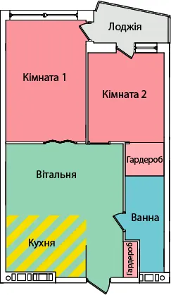 вул. Олександра Смакули, 7, 7а — 53.6 м²