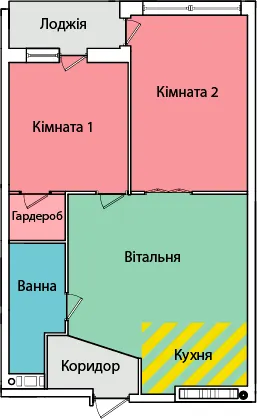 вул. Олександра Смакули, 7, 7а — 53.6 м²