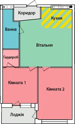 вул. Олександра Смакули, 7, 7а — 54 м²