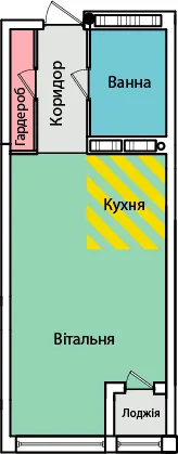 вул. Олександра Смакули, 7, 7а — 34 м²