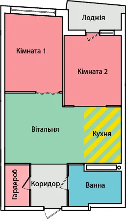 вул. Олександра Смакули, 7, 7а — 51.8 м²