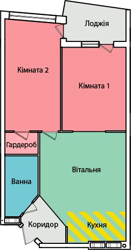 вул. Олександра Смакули, 7, 7а — 56 м²